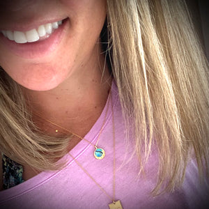 Abalone Coin Necklace