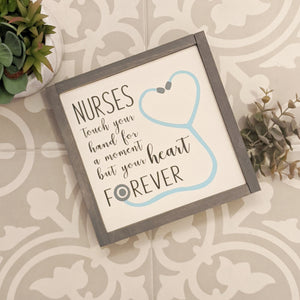 Nurses Hold Your Heart Sign