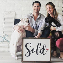 SOLD / Home Sweet Home Double Sided Sign